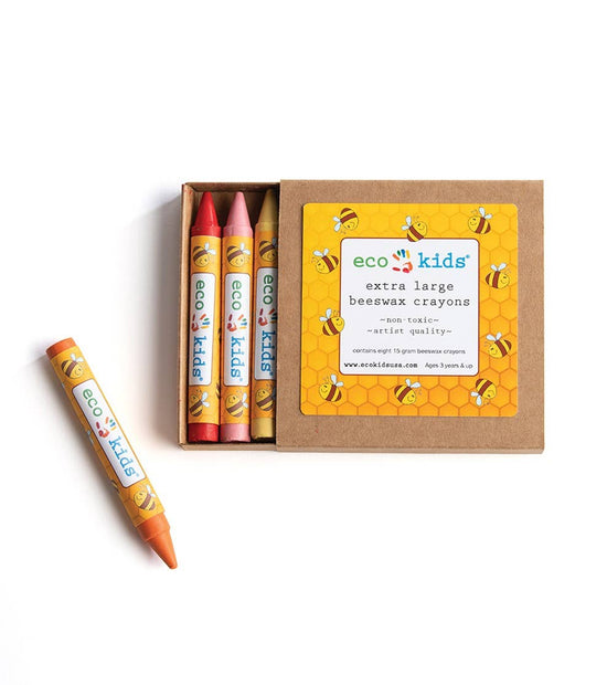 Non-Toxic Beeswax Crayons (Extra Large) - case: Without 12 jumbo pencil sharpeners / With display