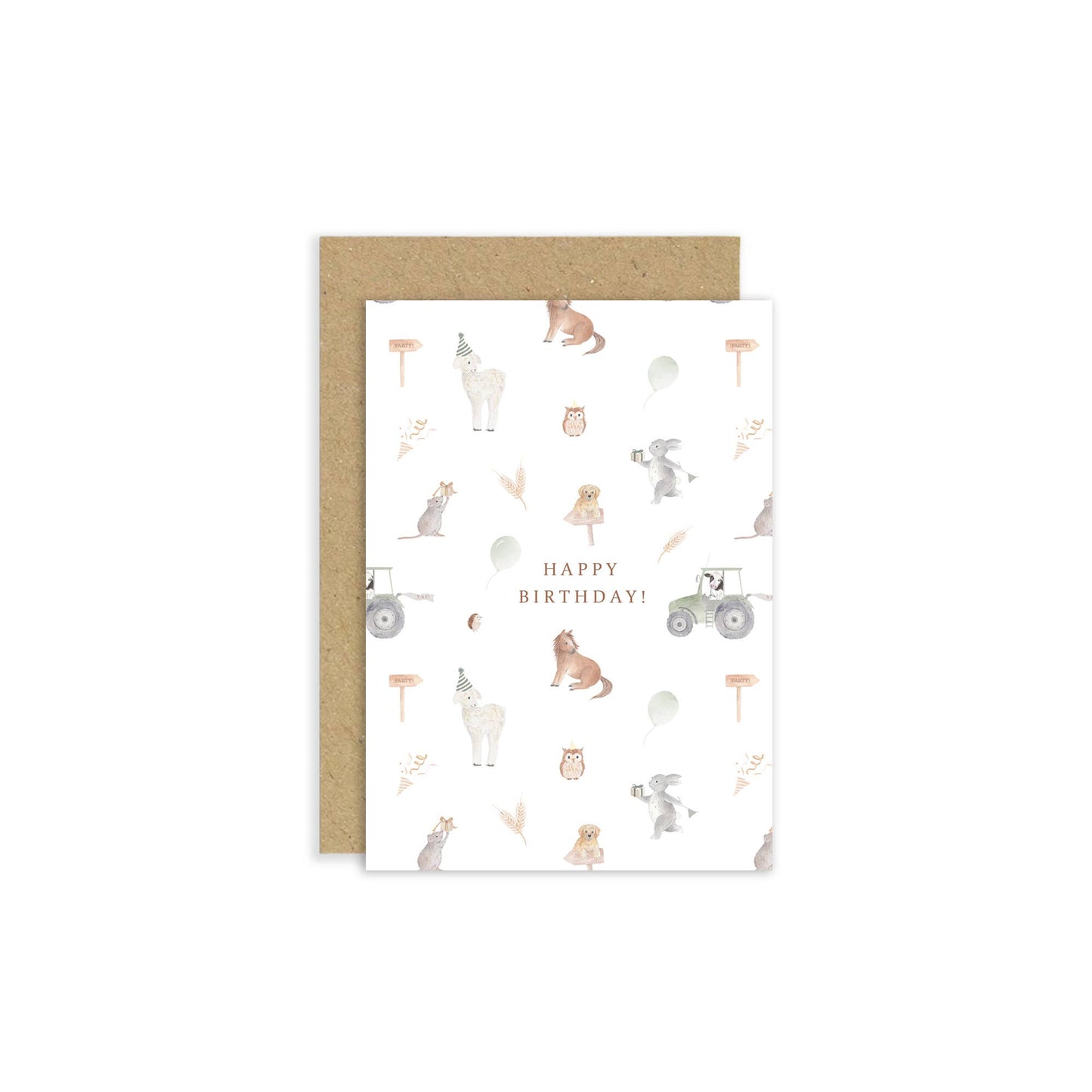 Farmyard Birthday Card | Kids Birthday Card | Farm Card