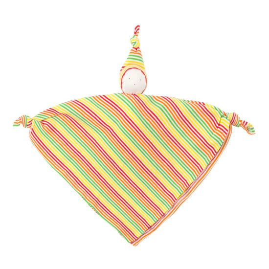 Organic Baby Big Handkerchief Doll Lovey - Veggie Stripe