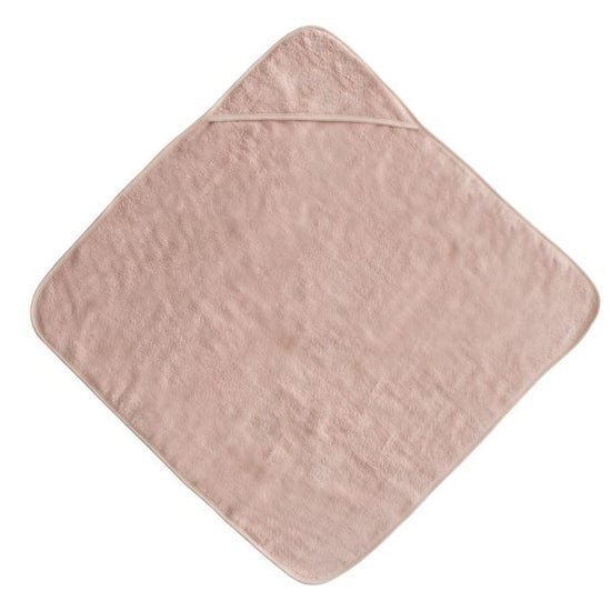 Organic Cotton Baby Hooded Towel (Blush)