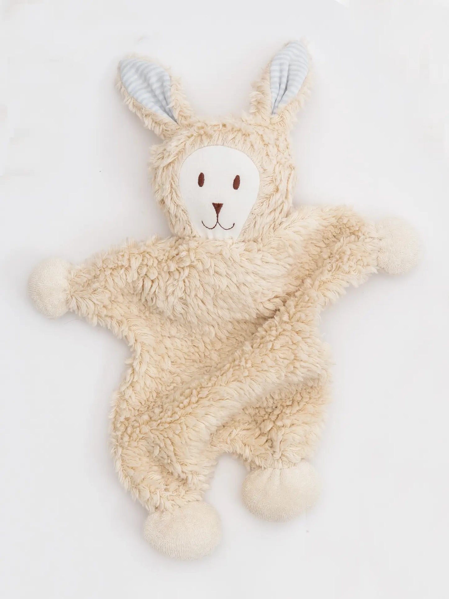 Organic Snuggle Bunny Toy - Blue Stripe Ears
