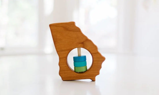 Georgia State Wooden Baby Rattle™