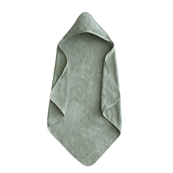 Organic Cotton Baby Hooded Towel (Moss)