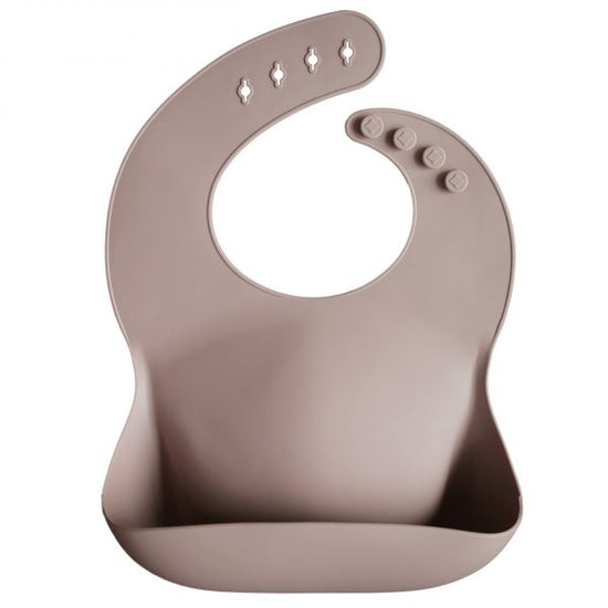 Load image into Gallery viewer, Silicone Baby Bib (Warm Taupe)
