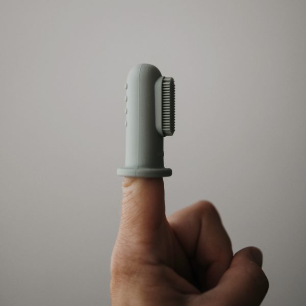 Load image into Gallery viewer, Finger Toothbrush (Tradewinds/Stone)
