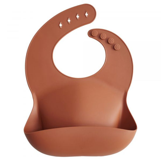 Silicone Baby Bib (Clay)