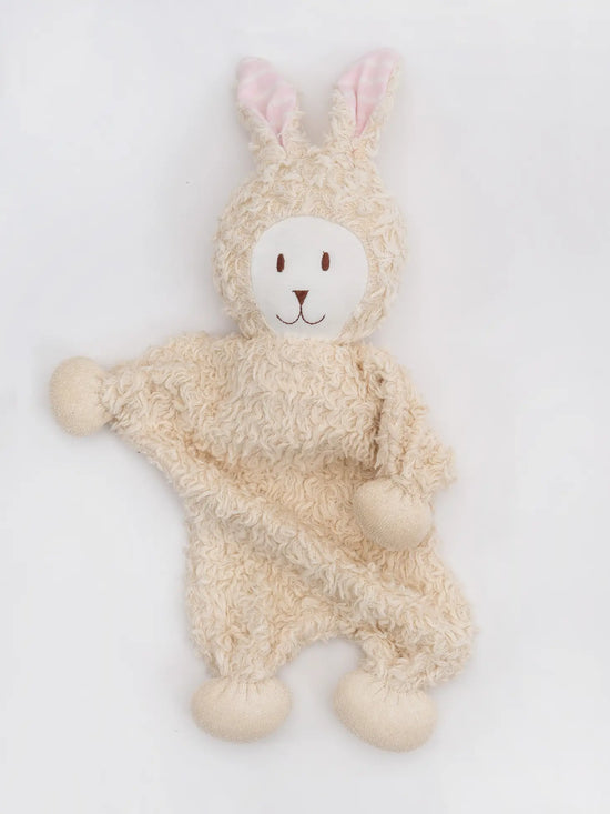 Organic Snuggle Bunny Toy - Pink Stripe Ears