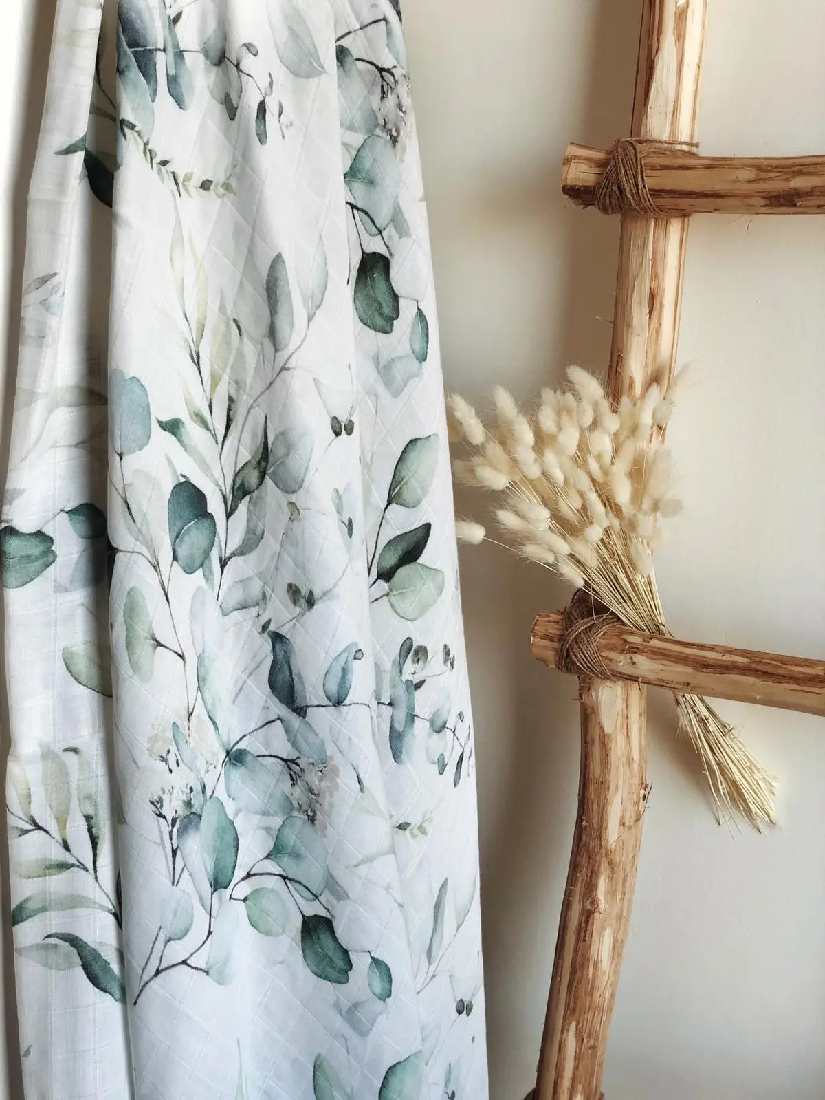 Load image into Gallery viewer, Baby Organic Cotton Muslin Swaddle Eucalyptus
