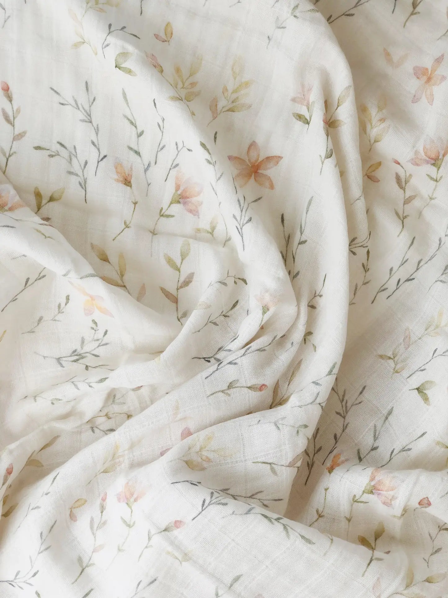 Load image into Gallery viewer, Baby Organic Cotton Muslin Swaddle Flowers
