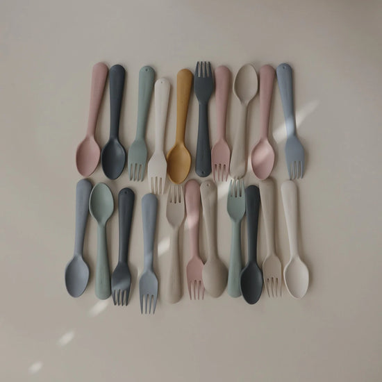 Dinnerware Fork and Spoon Set (Blush)