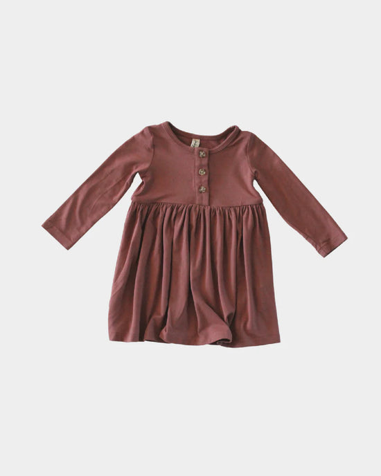 Henley Dress in Rosewood