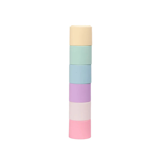 Load image into Gallery viewer, 6 Pastel Stacking Cups
